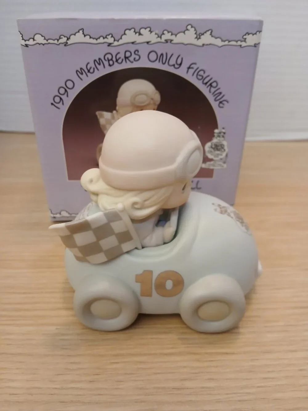 Precious Moments  Ten Years & Still Going Strong Car Porcelain Figurine PM901